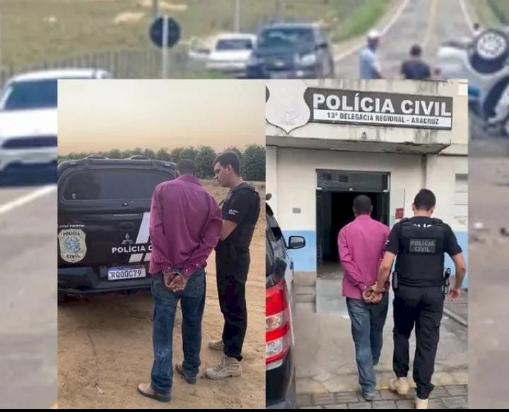 Polícia Civil de Aracruz prende homem que causou acidente com dois óbitos em Linhares