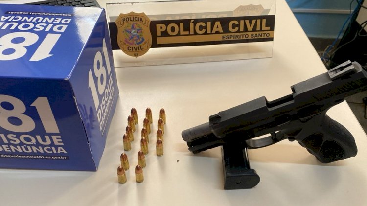 Polícia Civil prende taxista em flagrante por porte ilegal de arma de fogo em Aracruz