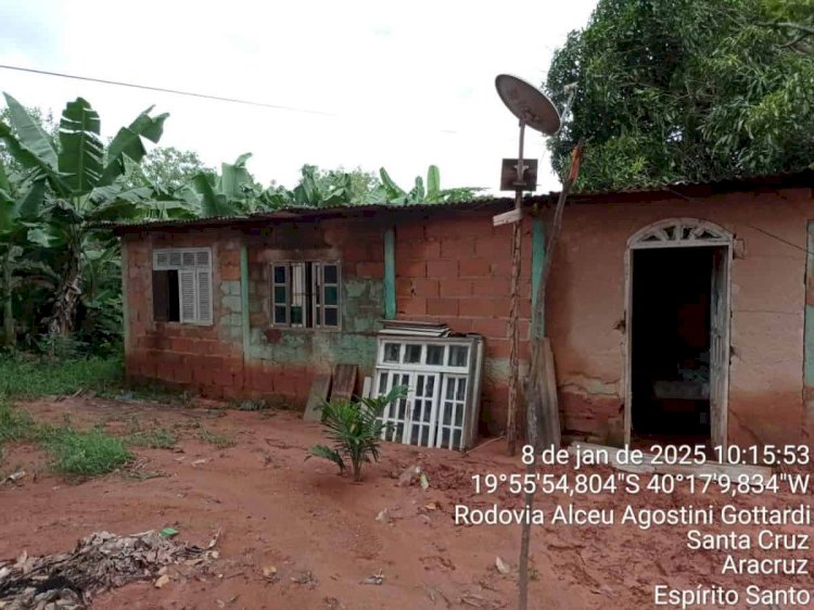 Casa é interditada em Santa Rosa, Aracruz