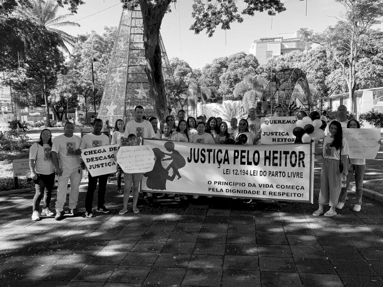 Familiares do menino Heitor fazem caminhada e pedem por justiça em Aracruz