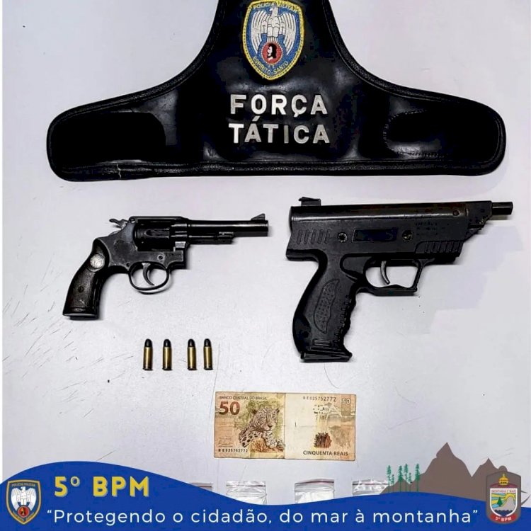 Polícia Militar de Aracruz inicia o mês de Abril com apreensão de armas de fogo