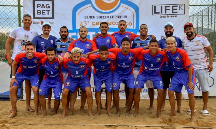 Seleção de Aracruz volta ao grupo de elite do Beach Soccer Capixaba