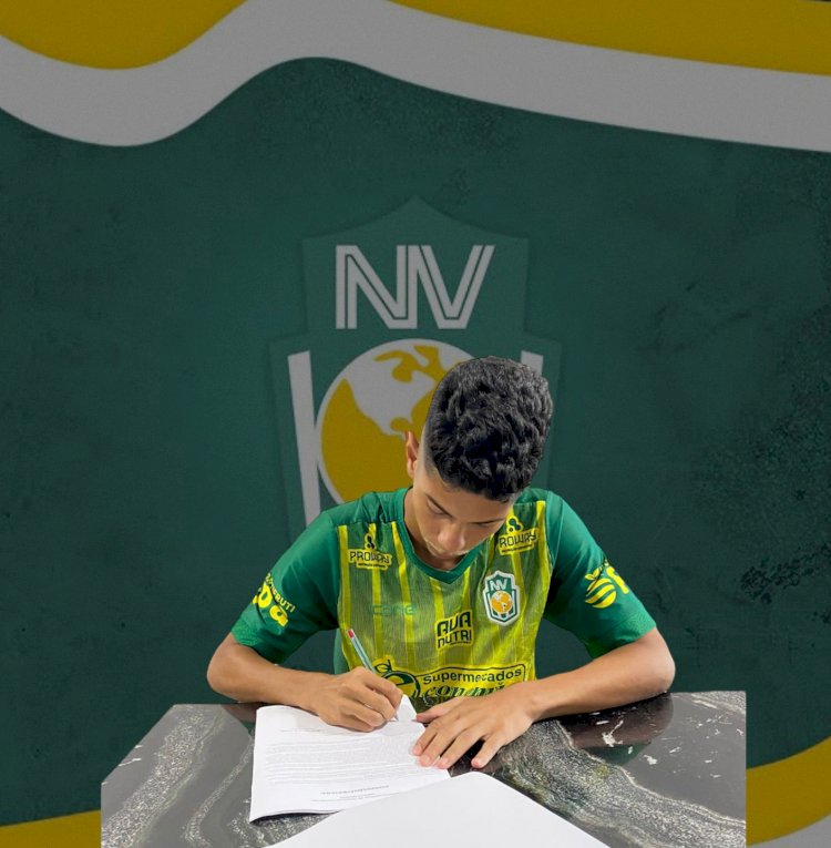 Atleta Tupinikim de Aracruz assina contrato com o Nova Venécia