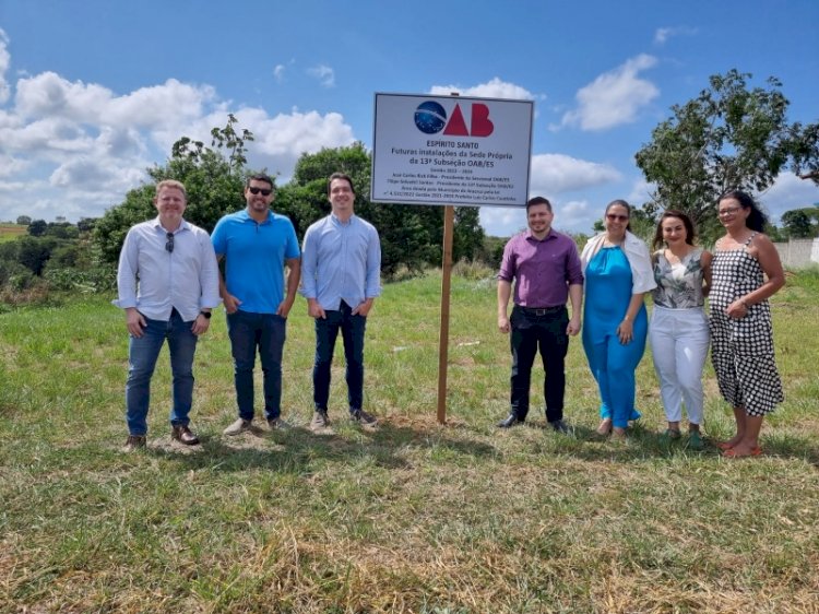 Secretário-geral da OAB-ES participa de entrega simbólica de terreno para construção de sede própria de Aracruz