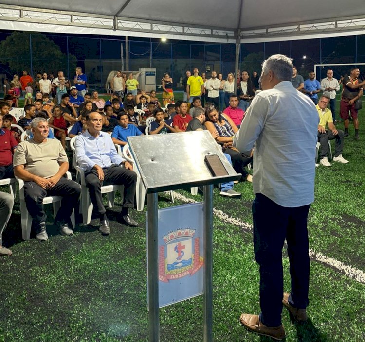 Revitalização de campo Bom de Bola é inaugurada em Aracruz