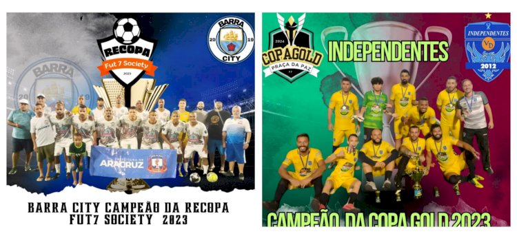 Barra City é campeão da Recopa F7 e Independentes campeão da Copa Gold F7