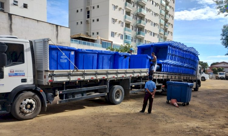 200 contêineres de Lixo são instalados em vários pontos de Aracruz