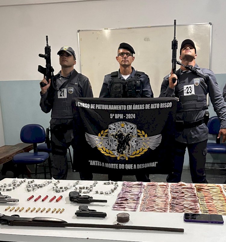 Operação policial em Aracruz apreende armas, drogas e 6 traficantes