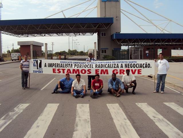 Trabalhadores do Portocel entrarão em greve no dia 1º de outubro